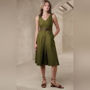 Banana Republic Army Green Dress.
